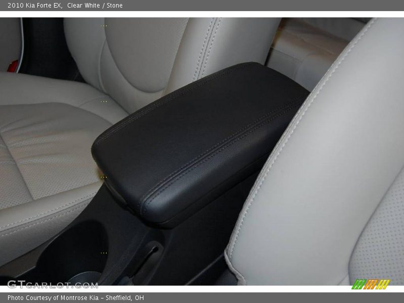 Clear White / Stone 2010 Kia Forte EX