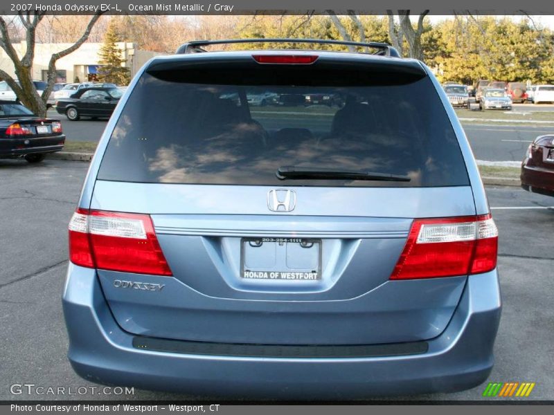 Ocean Mist Metallic / Gray 2007 Honda Odyssey EX-L