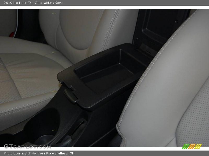 Clear White / Stone 2010 Kia Forte EX
