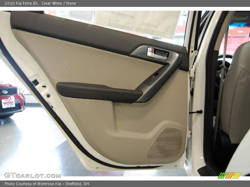 Clear White / Stone 2010 Kia Forte EX