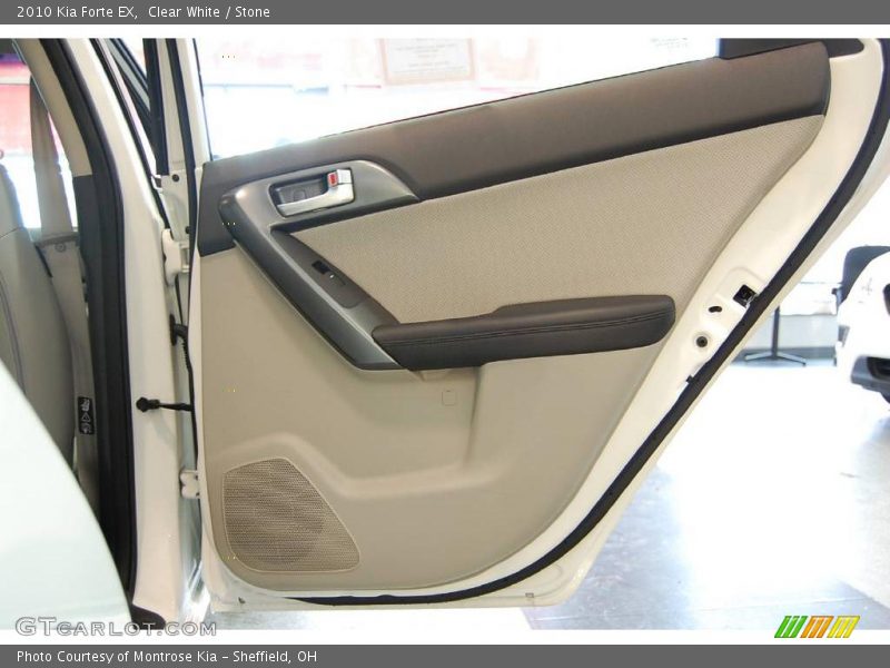 Clear White / Stone 2010 Kia Forte EX