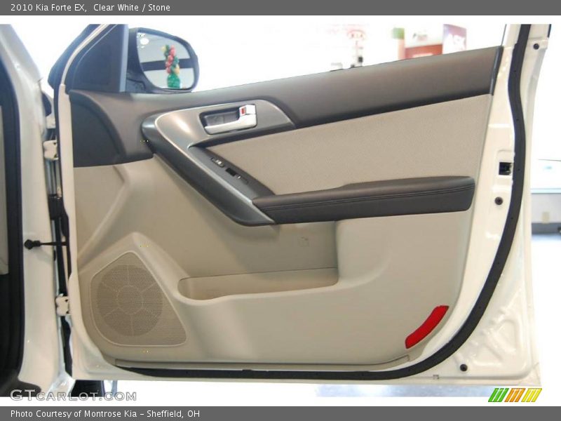 Clear White / Stone 2010 Kia Forte EX