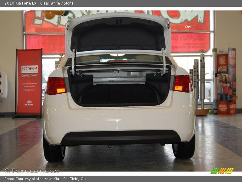 Clear White / Stone 2010 Kia Forte EX