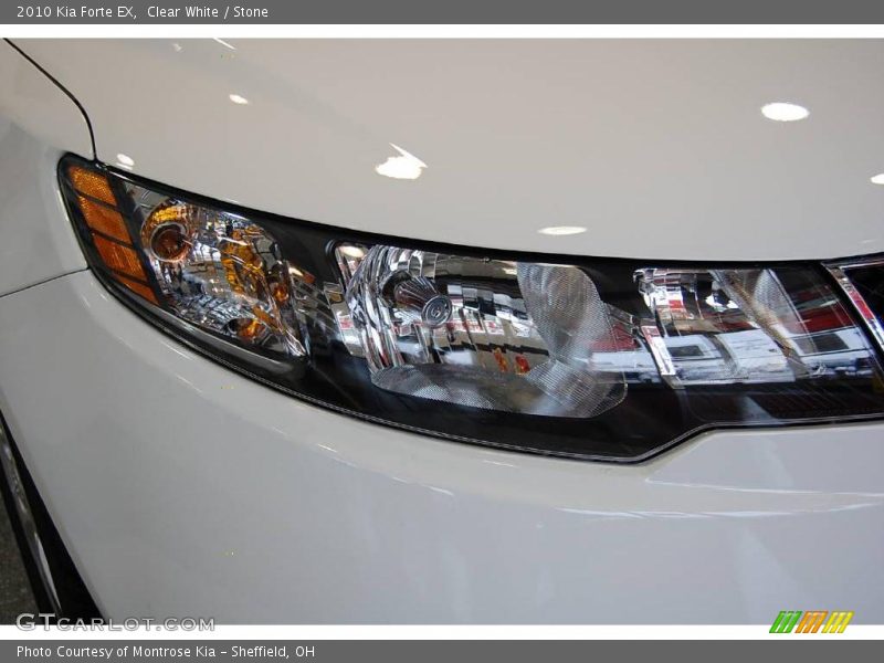 Clear White / Stone 2010 Kia Forte EX