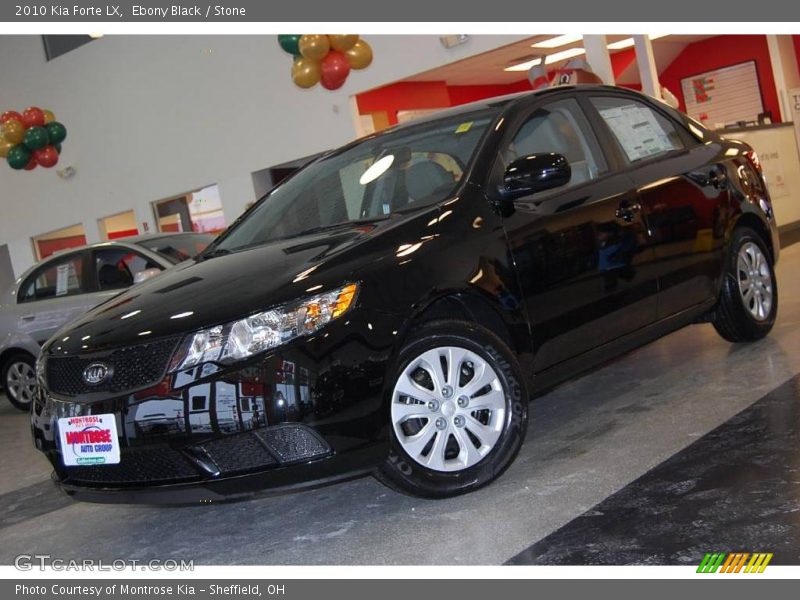 Ebony Black / Stone 2010 Kia Forte LX