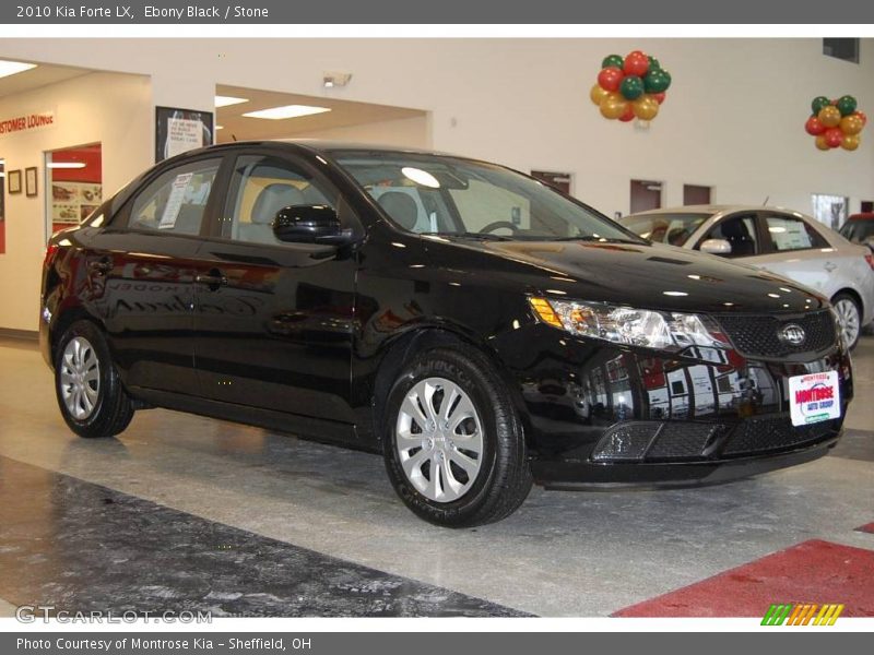 Ebony Black / Stone 2010 Kia Forte LX