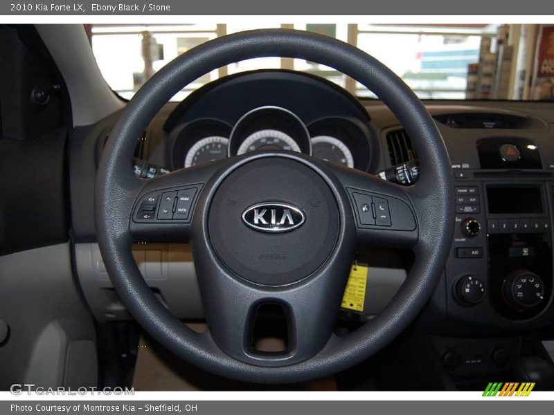 Ebony Black / Stone 2010 Kia Forte LX