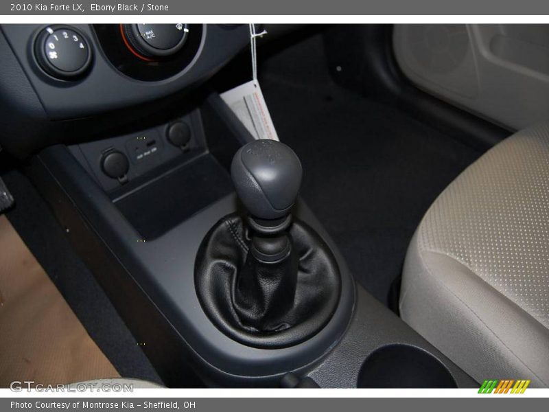 Ebony Black / Stone 2010 Kia Forte LX