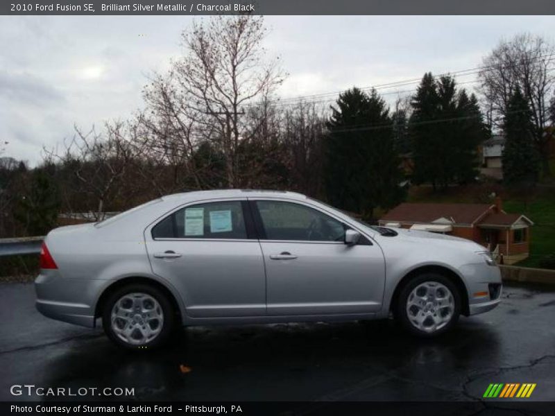 Brilliant Silver Metallic / Charcoal Black 2010 Ford Fusion SE