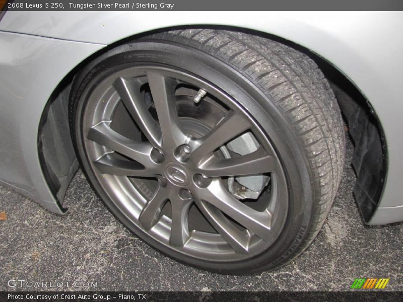 Tungsten Silver Pearl / Sterling Gray 2008 Lexus IS 250
