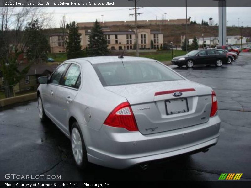 Brilliant Silver Metallic / Charcoal Black 2010 Ford Fusion SE