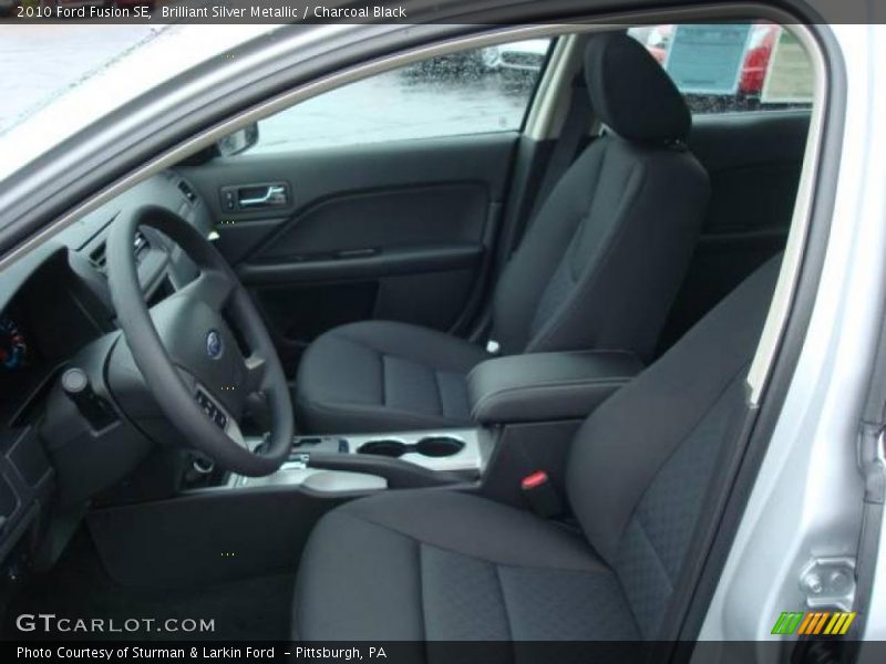 Brilliant Silver Metallic / Charcoal Black 2010 Ford Fusion SE