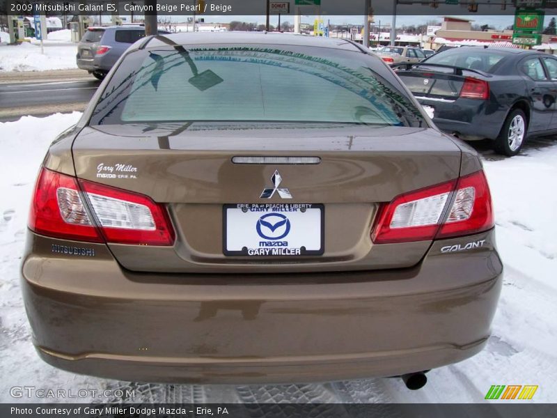 Canyon Beige Pearl / Beige 2009 Mitsubishi Galant ES