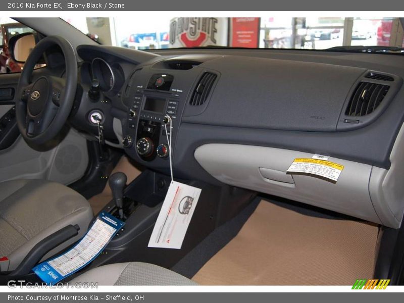 Ebony Black / Stone 2010 Kia Forte EX