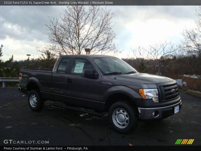 Sterling Grey Metallic / Medium Stone 2010 Ford F150 XL SuperCrew 4x4