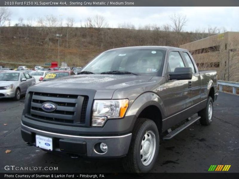 Sterling Grey Metallic / Medium Stone 2010 Ford F150 XL SuperCrew 4x4