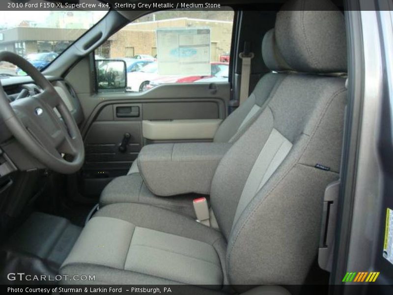 Sterling Grey Metallic / Medium Stone 2010 Ford F150 XL SuperCrew 4x4