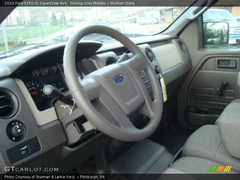 Sterling Grey Metallic / Medium Stone 2010 Ford F150 XL SuperCrew 4x4