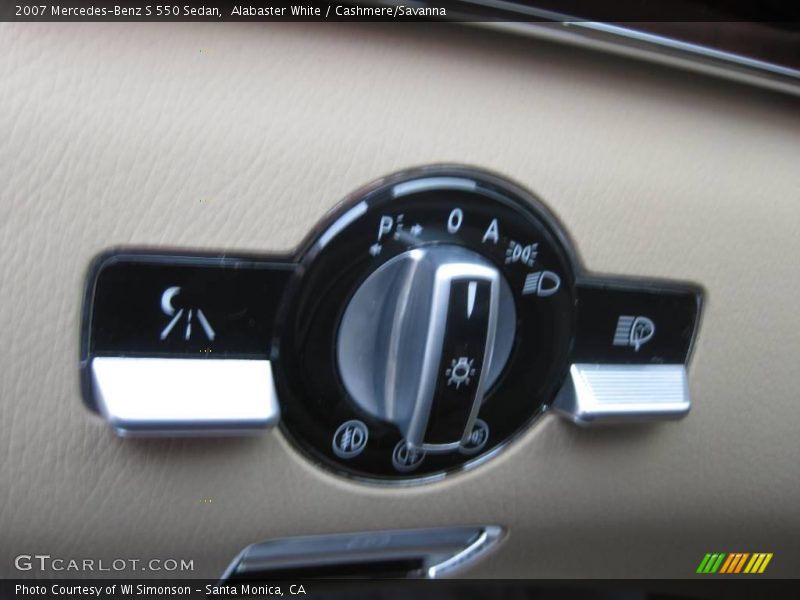 Alabaster White / Cashmere/Savanna 2007 Mercedes-Benz S 550 Sedan