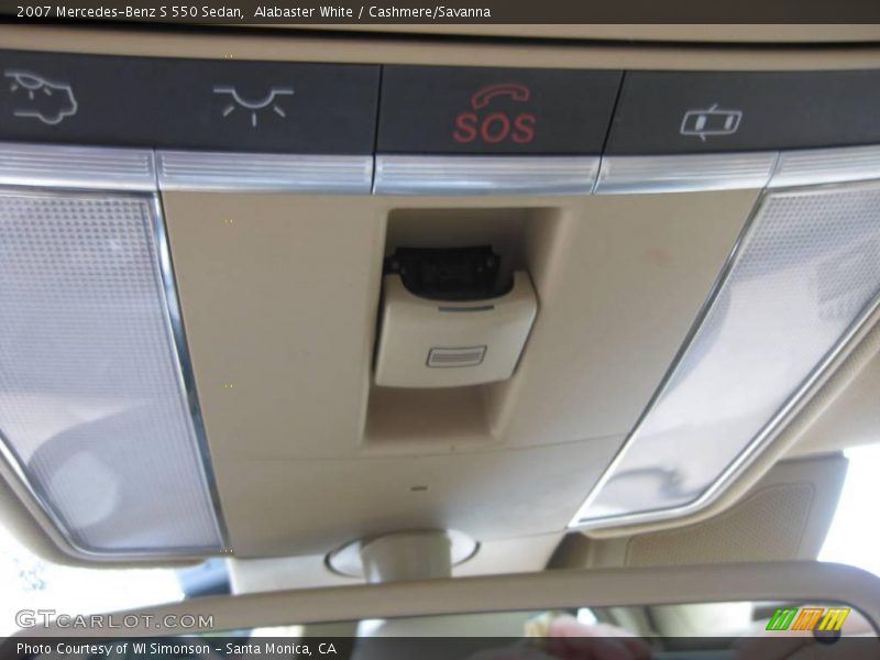 Alabaster White / Cashmere/Savanna 2007 Mercedes-Benz S 550 Sedan