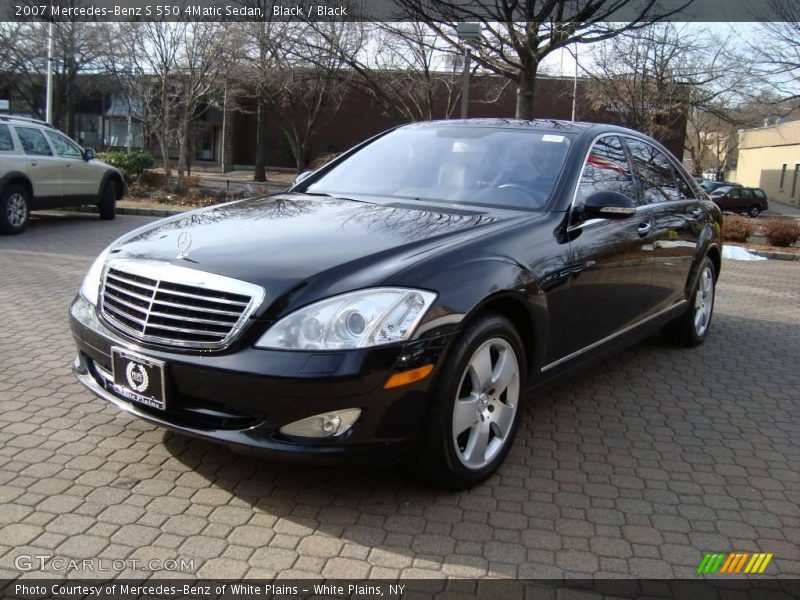 Black / Black 2007 Mercedes-Benz S 550 4Matic Sedan