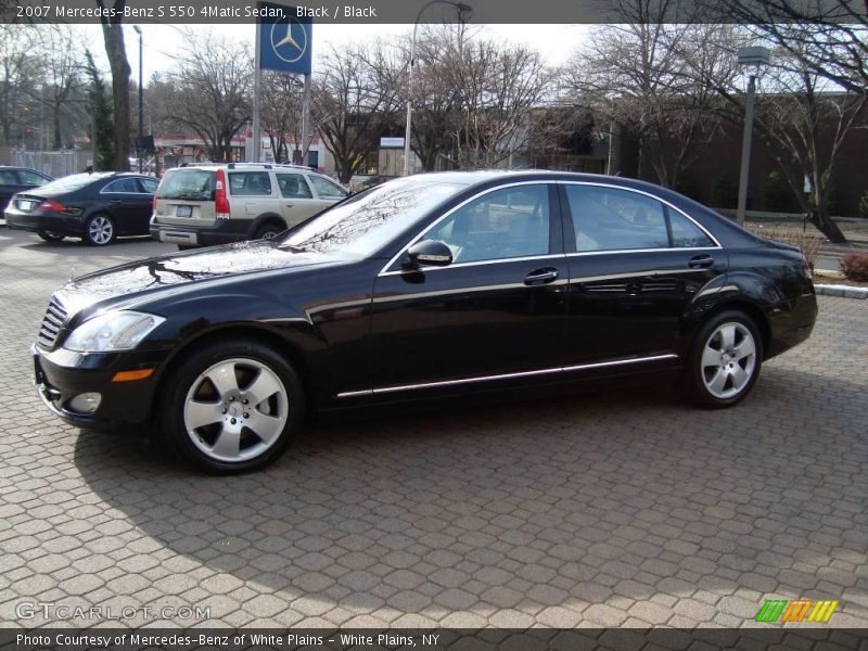 Black / Black 2007 Mercedes-Benz S 550 4Matic Sedan