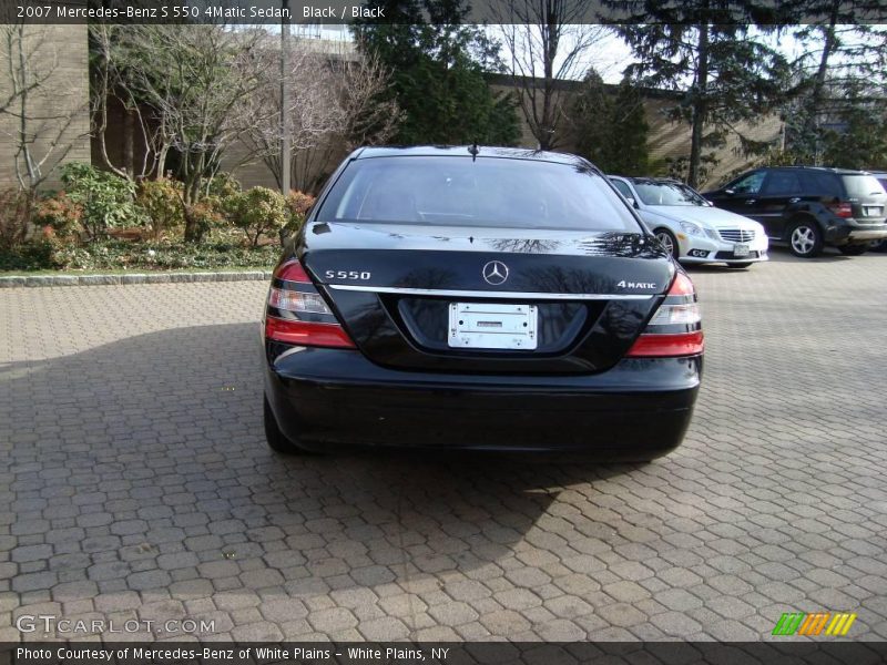Black / Black 2007 Mercedes-Benz S 550 4Matic Sedan