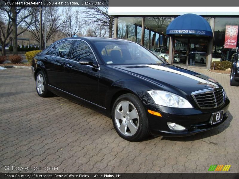 Black / Black 2007 Mercedes-Benz S 550 4Matic Sedan