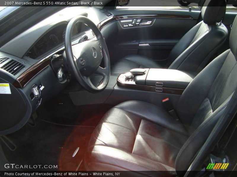 Black / Black 2007 Mercedes-Benz S 550 4Matic Sedan