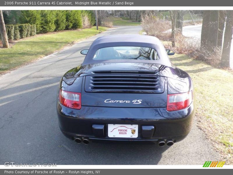 Midnight Blue Metallic / Sand Beige 2006 Porsche 911 Carrera 4S Cabriolet