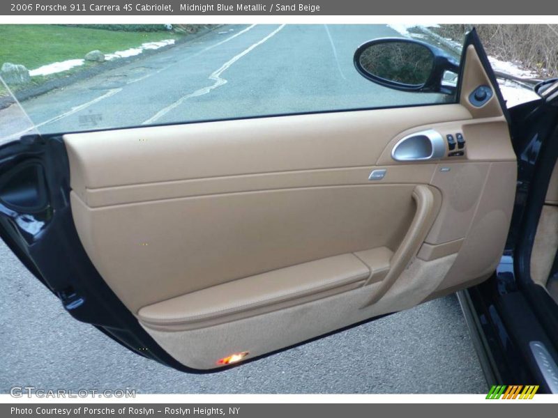 Midnight Blue Metallic / Sand Beige 2006 Porsche 911 Carrera 4S Cabriolet