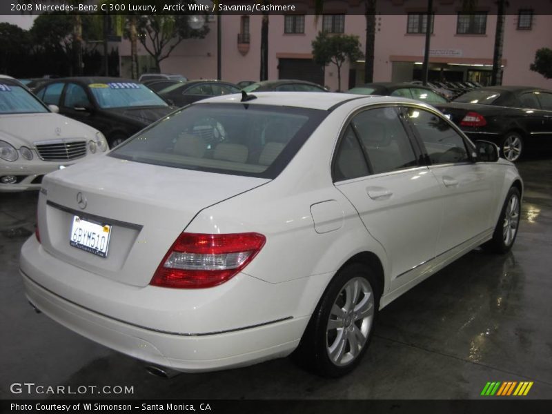 Arctic White / Savanna/Cashmere 2008 Mercedes-Benz C 300 Luxury