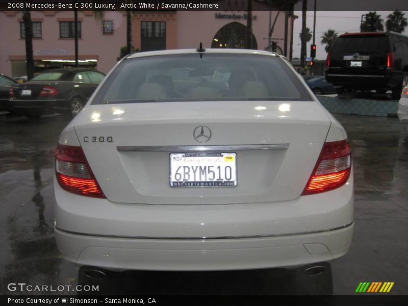 Arctic White / Savanna/Cashmere 2008 Mercedes-Benz C 300 Luxury