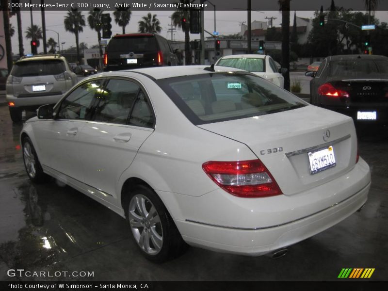 Arctic White / Savanna/Cashmere 2008 Mercedes-Benz C 300 Luxury