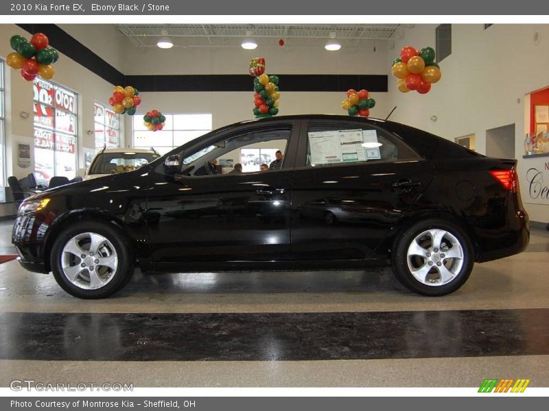 Ebony Black / Stone 2010 Kia Forte EX