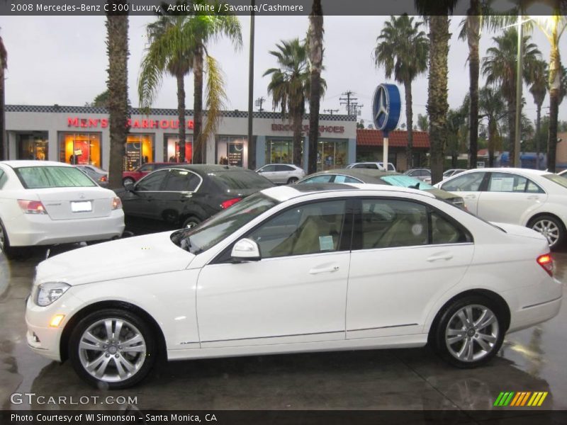 Arctic White / Savanna/Cashmere 2008 Mercedes-Benz C 300 Luxury