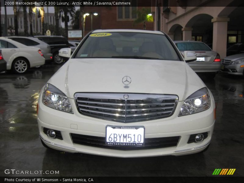 Arctic White / Savanna/Cashmere 2008 Mercedes-Benz C 300 Luxury