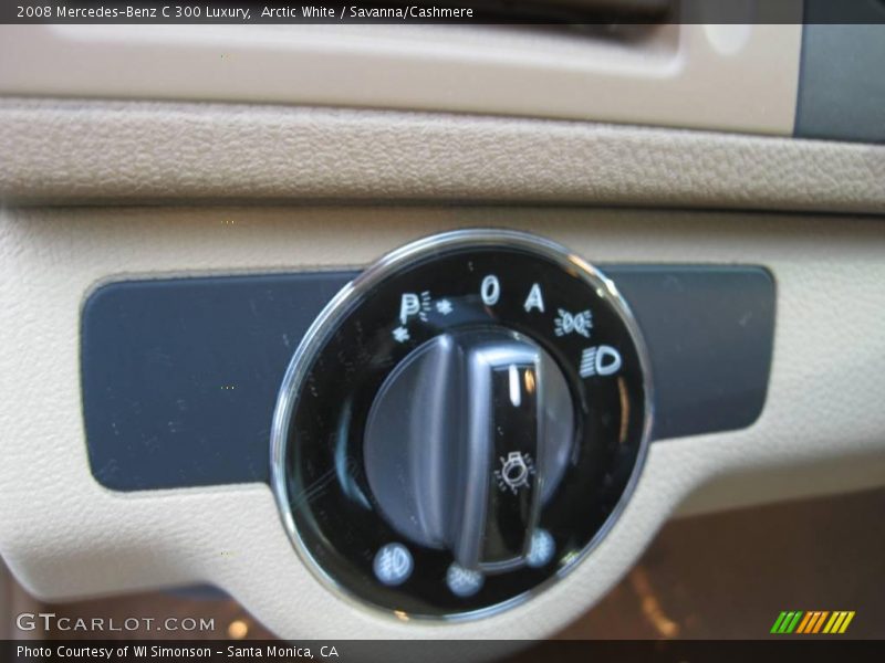 Arctic White / Savanna/Cashmere 2008 Mercedes-Benz C 300 Luxury