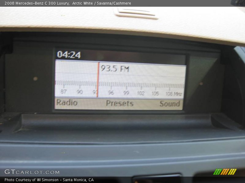 Arctic White / Savanna/Cashmere 2008 Mercedes-Benz C 300 Luxury