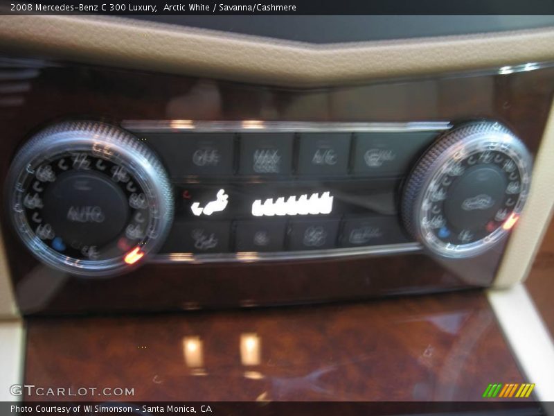 Arctic White / Savanna/Cashmere 2008 Mercedes-Benz C 300 Luxury