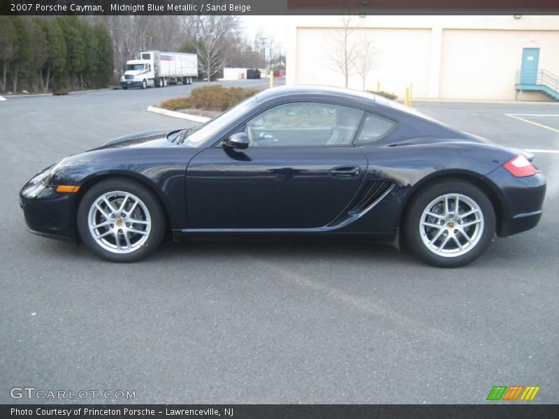 Midnight Blue Metallic / Sand Beige 2007 Porsche Cayman