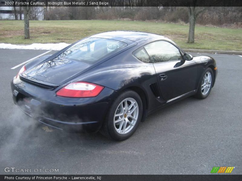 Midnight Blue Metallic / Sand Beige 2007 Porsche Cayman