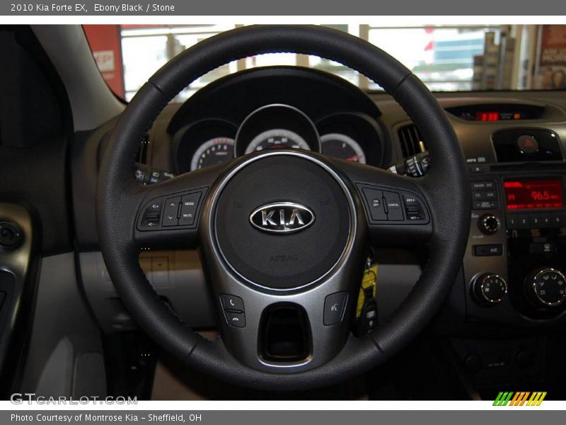 Ebony Black / Stone 2010 Kia Forte EX