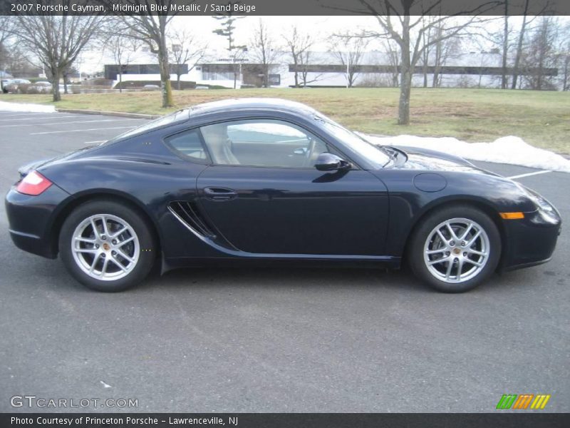Midnight Blue Metallic / Sand Beige 2007 Porsche Cayman