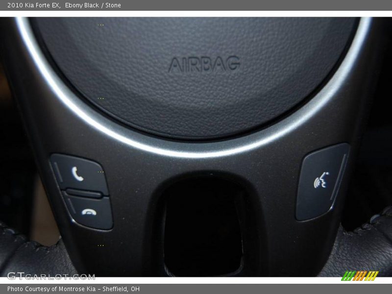 Ebony Black / Stone 2010 Kia Forte EX