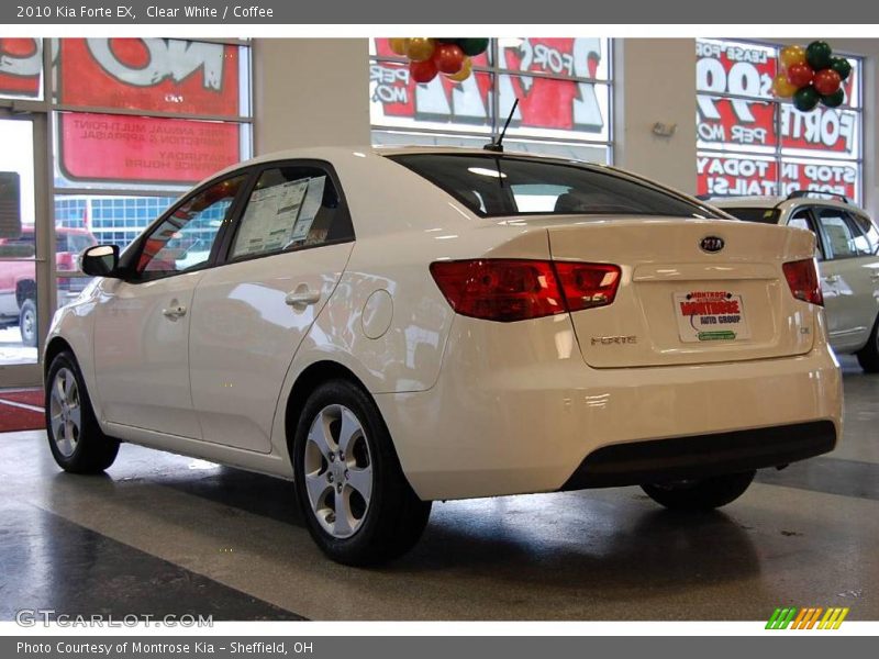 Clear White / Coffee 2010 Kia Forte EX