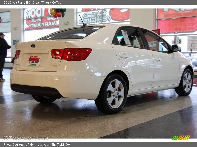 Clear White / Coffee 2010 Kia Forte EX