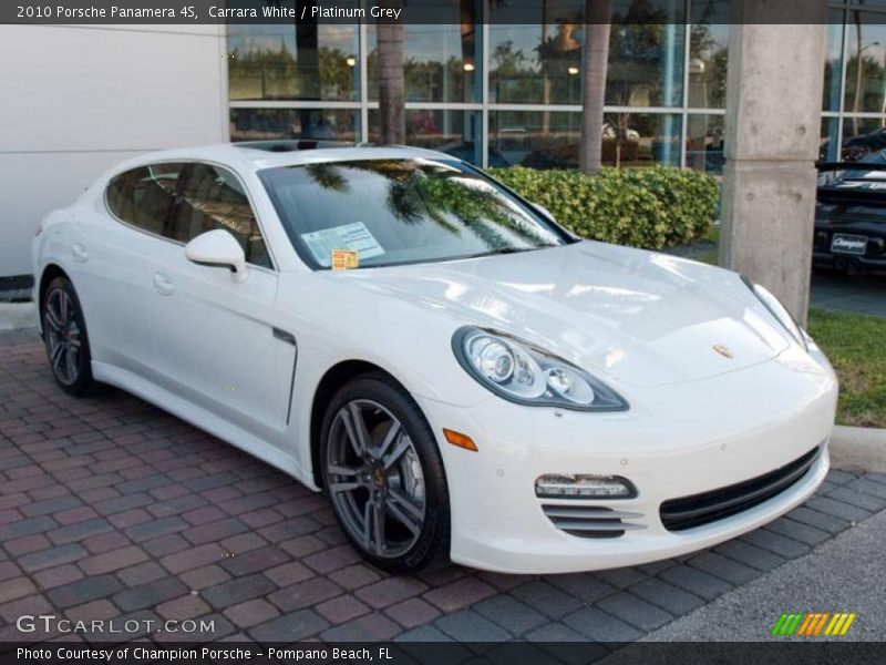 Carrara White / Platinum Grey 2010 Porsche Panamera 4S