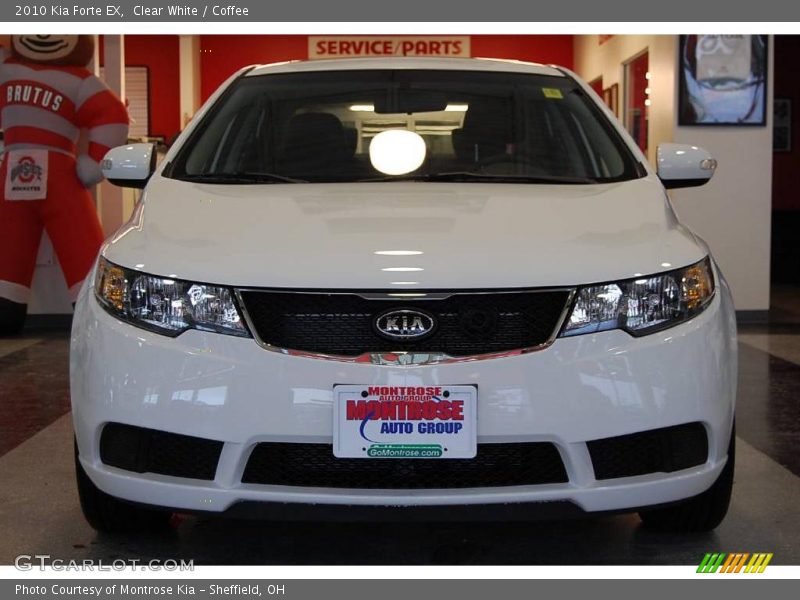 Clear White / Coffee 2010 Kia Forte EX
