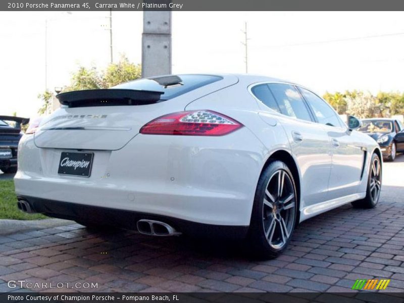 Carrara White / Platinum Grey 2010 Porsche Panamera 4S